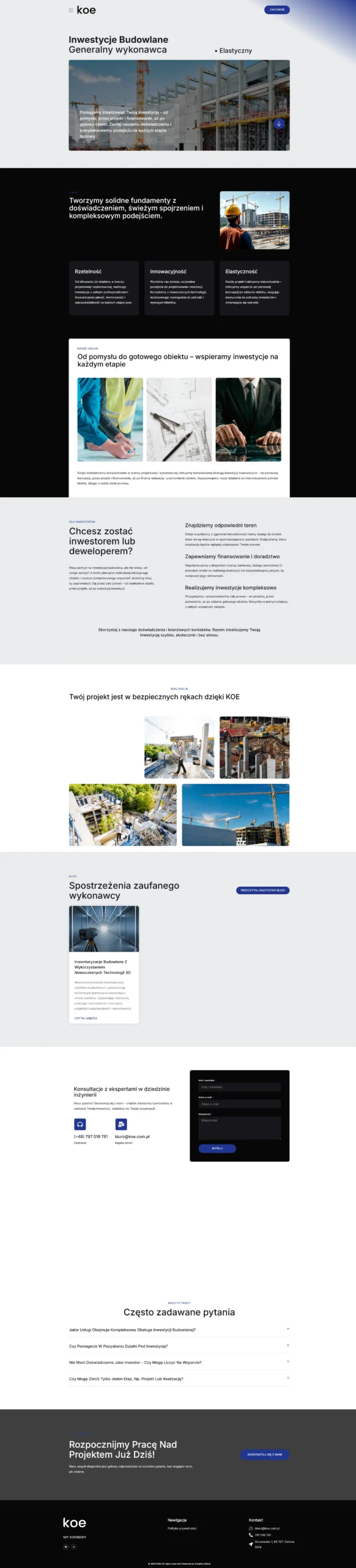 Strona dewelopera KOE