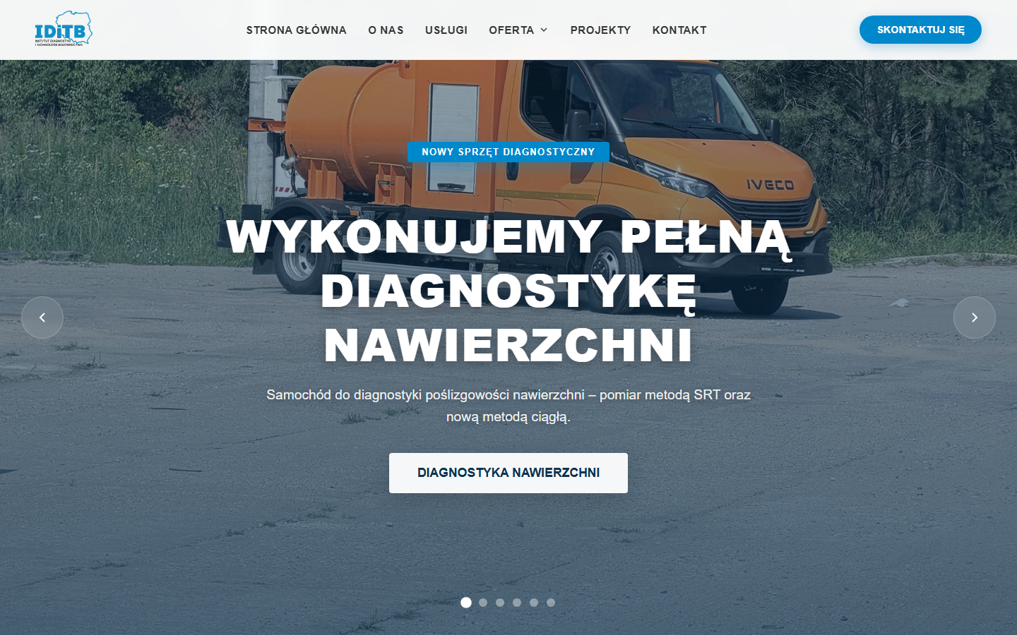 Instytut Diagnostyki i Technologii Budownictwa — realizacja Webs Butler