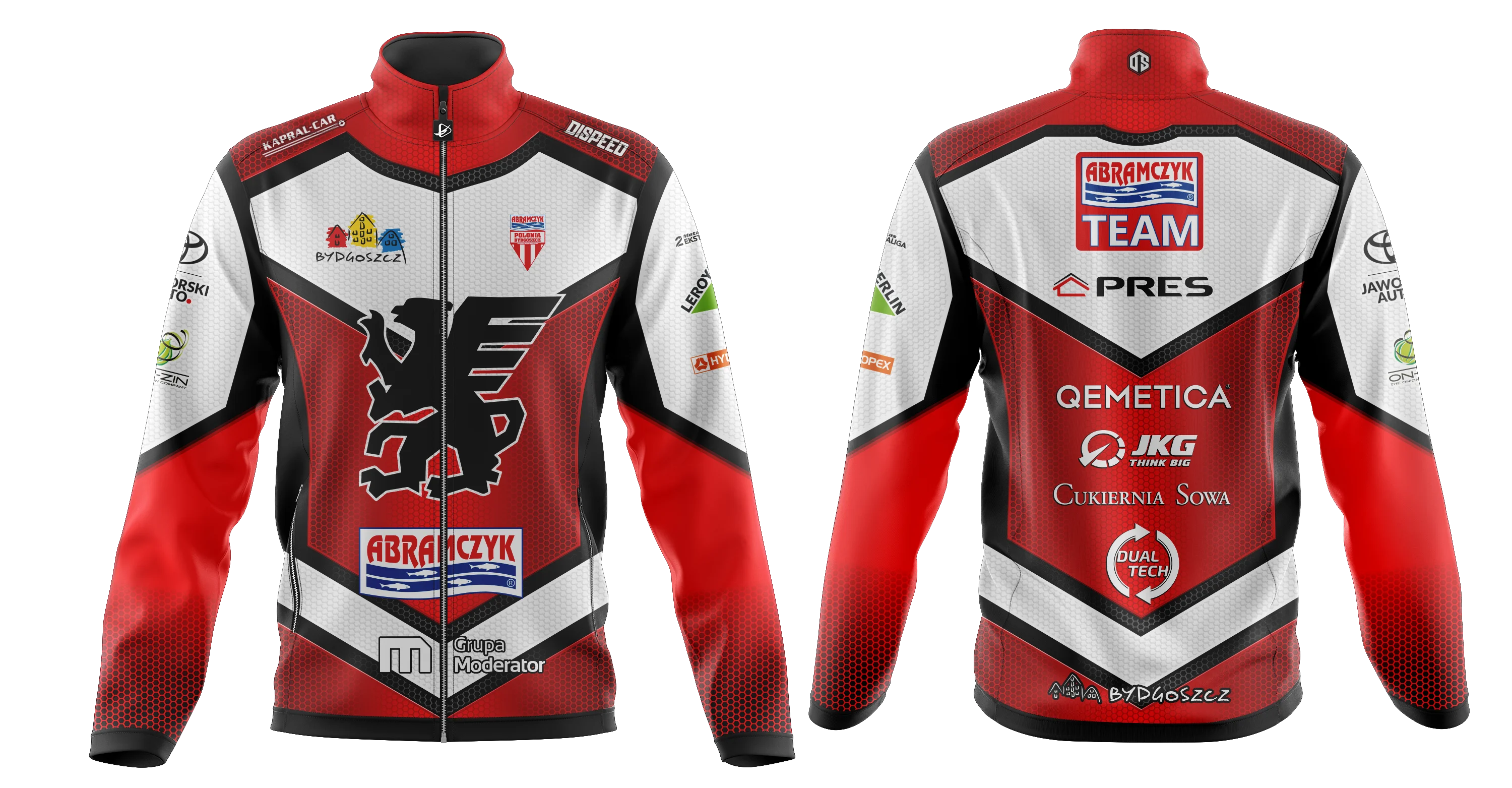 Softshell — linia klubowa — Polonia Bydgoszcz, projekt Daniel Xhemalçe